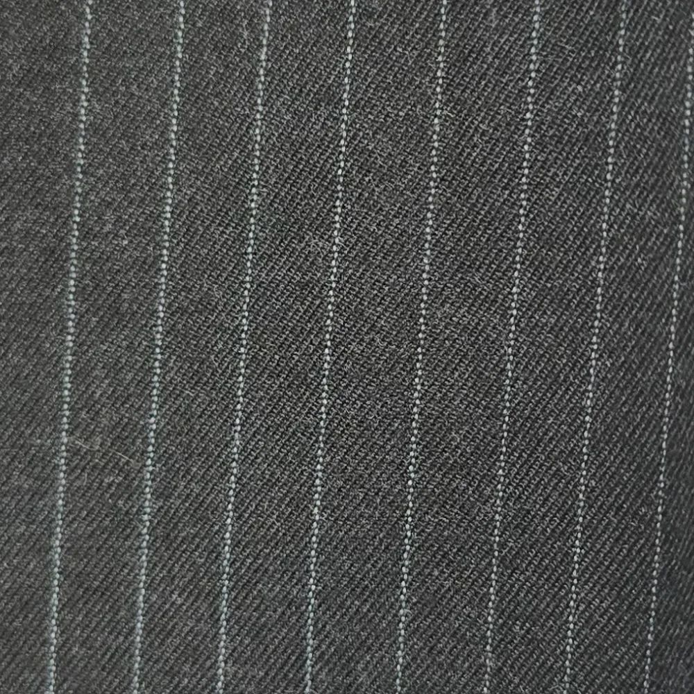 Haggar Men's 38x29 Black Pinstripe Classic Pleated Front Dress Pant Cuff No Iron - Picture 6 of 15